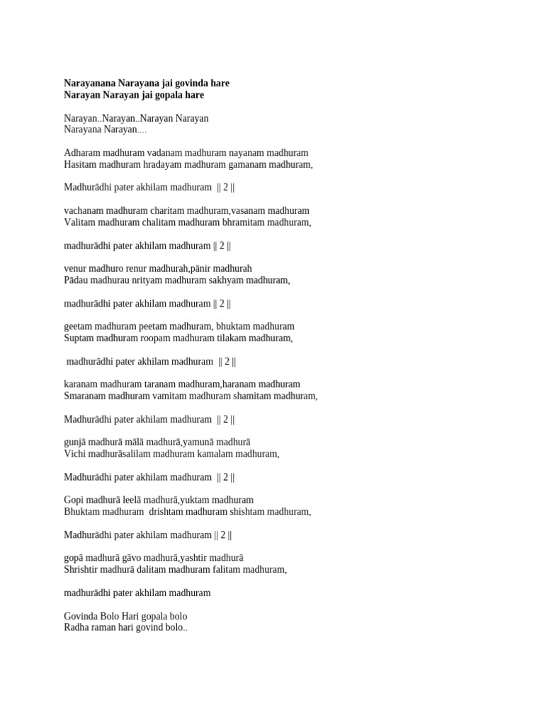 Devotional Lyrics Compilation | PDF