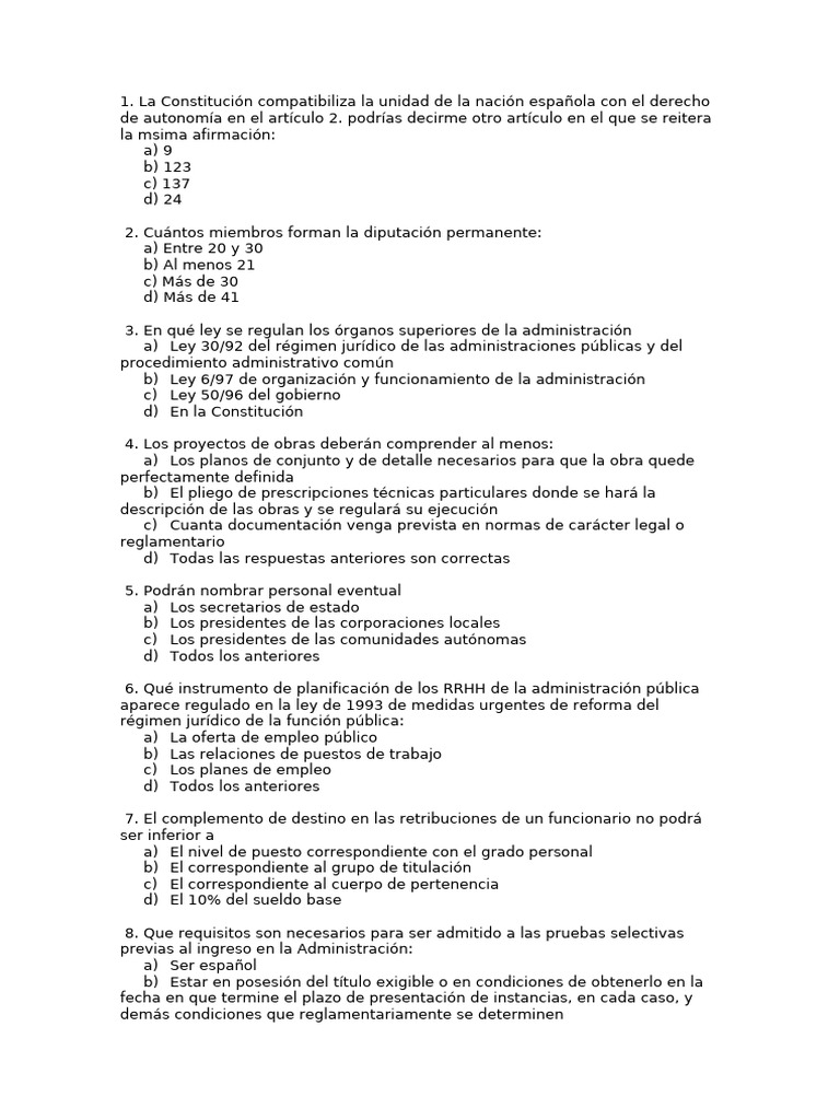 Test 27 | PDF | Gobierno