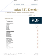Informatica ETL Develop: Functions
