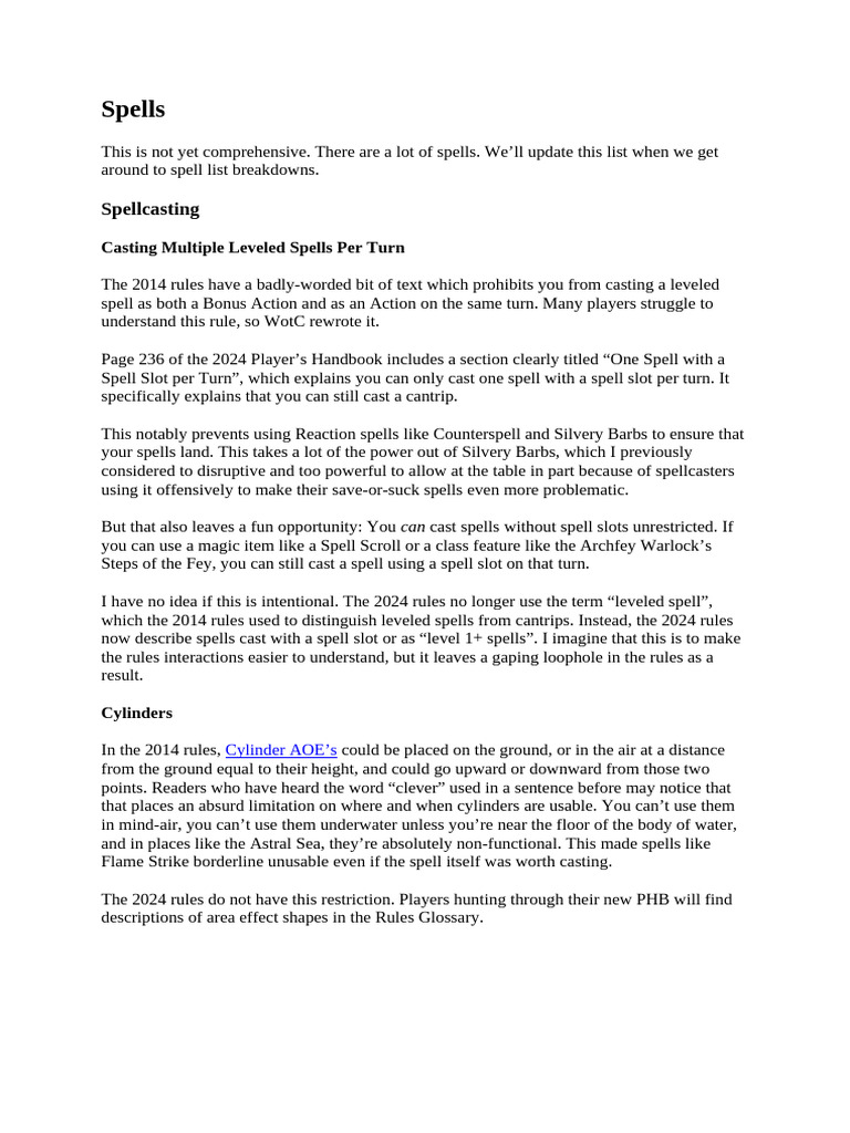 Spells | PDF