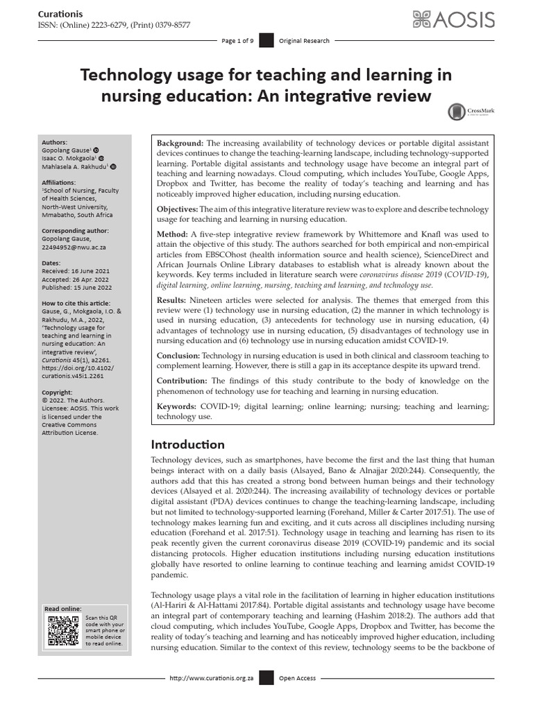 3 | PDF | Systematic Review | Educational Technology