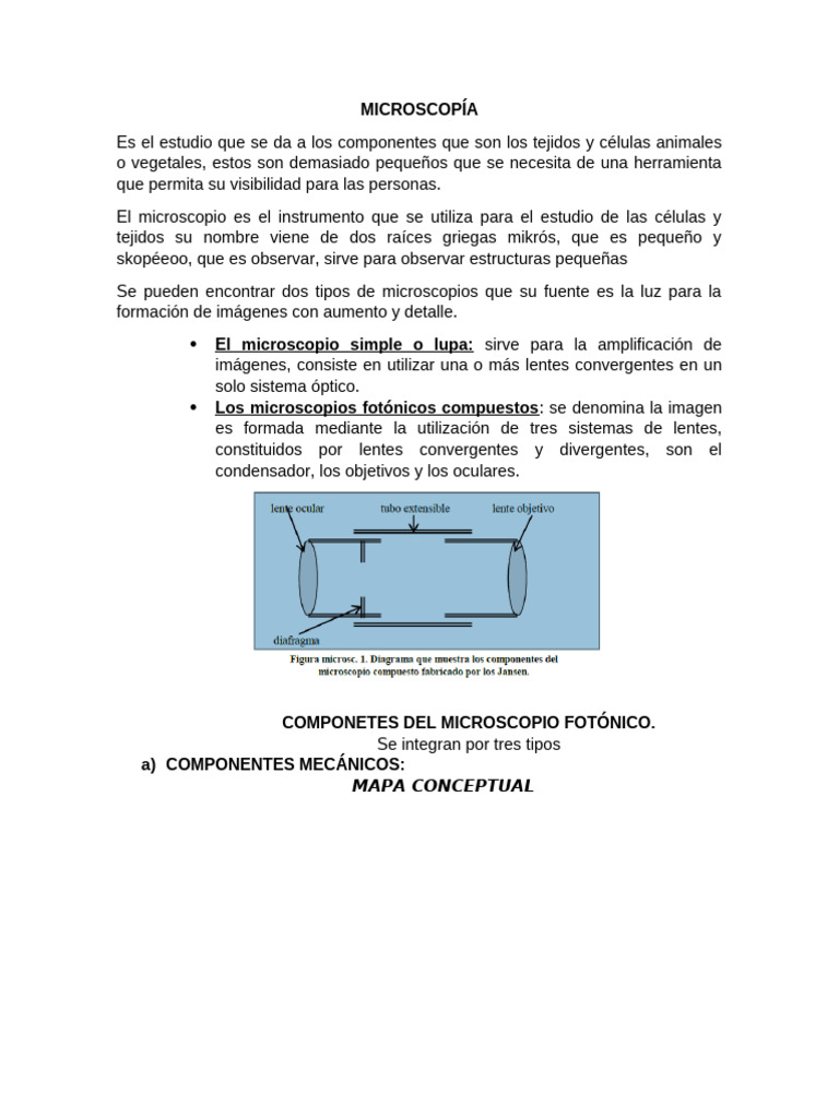 MICROSCOPÍA | PDF | Lente de la cámara | Óptica
