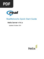 Realnetworks Quick Start Guide: Helix Server V14.X