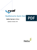 Realnetworks Quick Start Guide: Helix Server V14.X