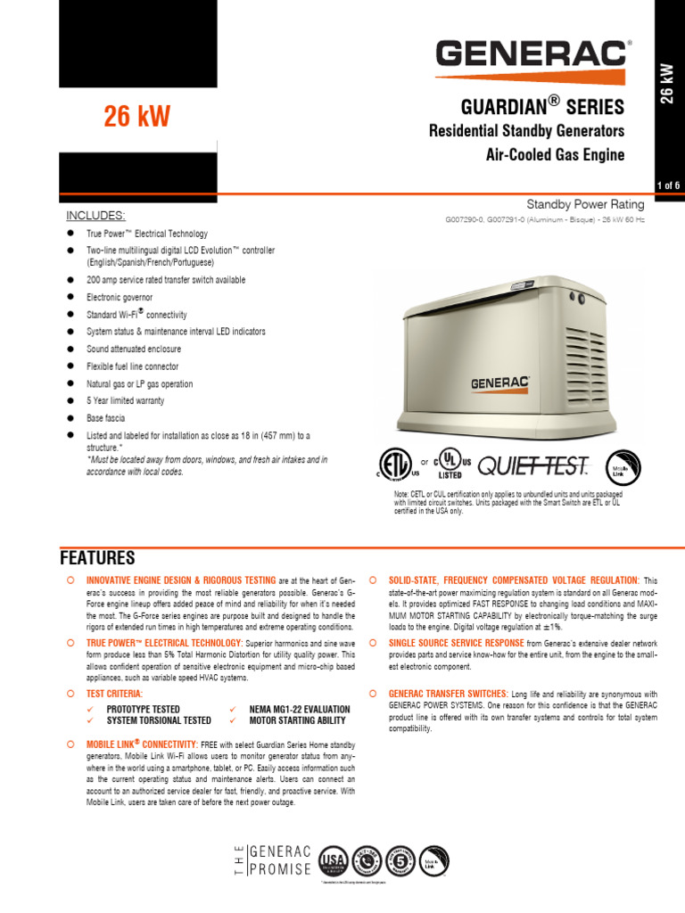 Generac Power Systems, Inc | PDF | Battery Charger | Alternating Current