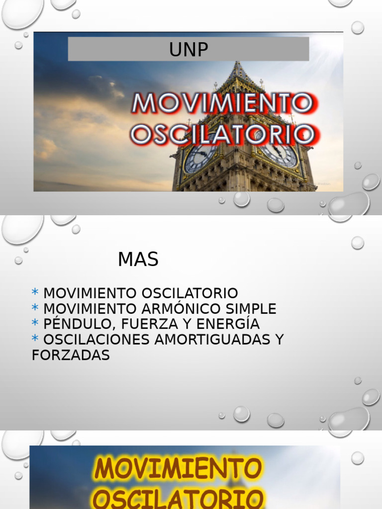 Movimiento Armónico Simple y Oscilaciones | PDF | Péndulo | Oscilación