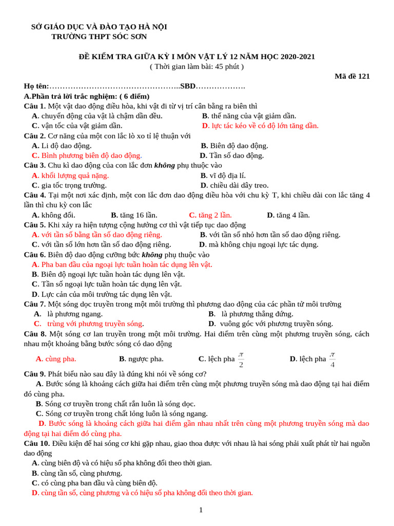 LOP 12 Ma 121 | PDF