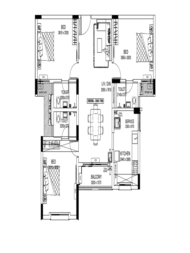 3BHK Type 2 | PDF