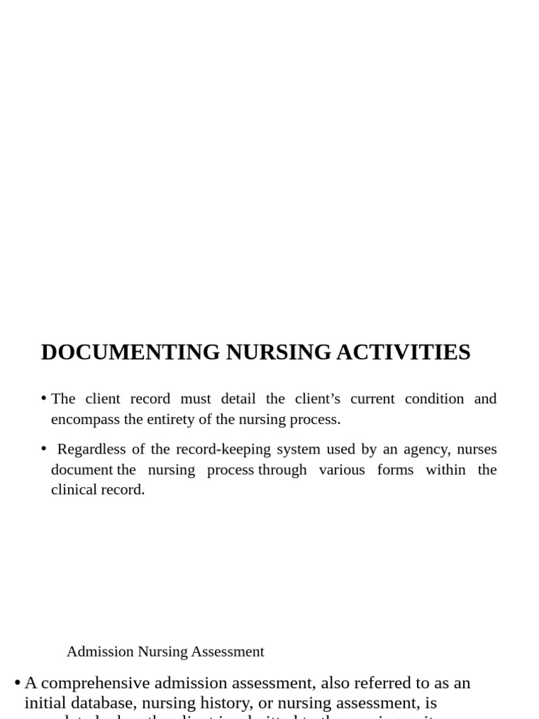 Nursing Documentation Best Practices | PDF | Nursing | Health Care