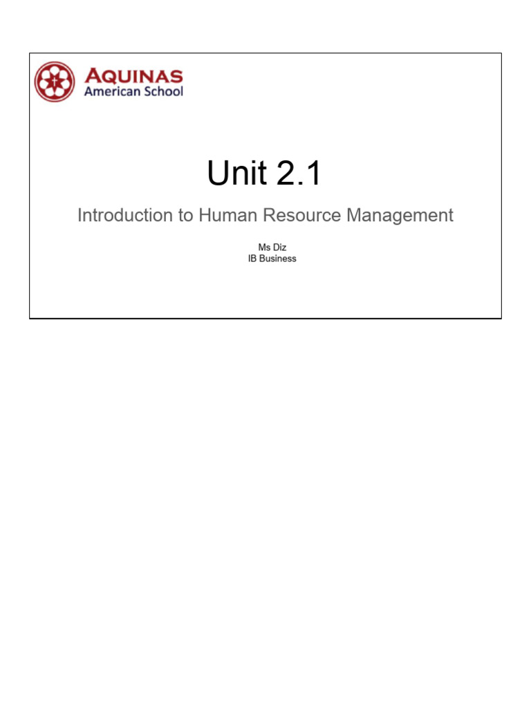 Unit 2.1 | PDF | Cost Of Living | Human Resource Management