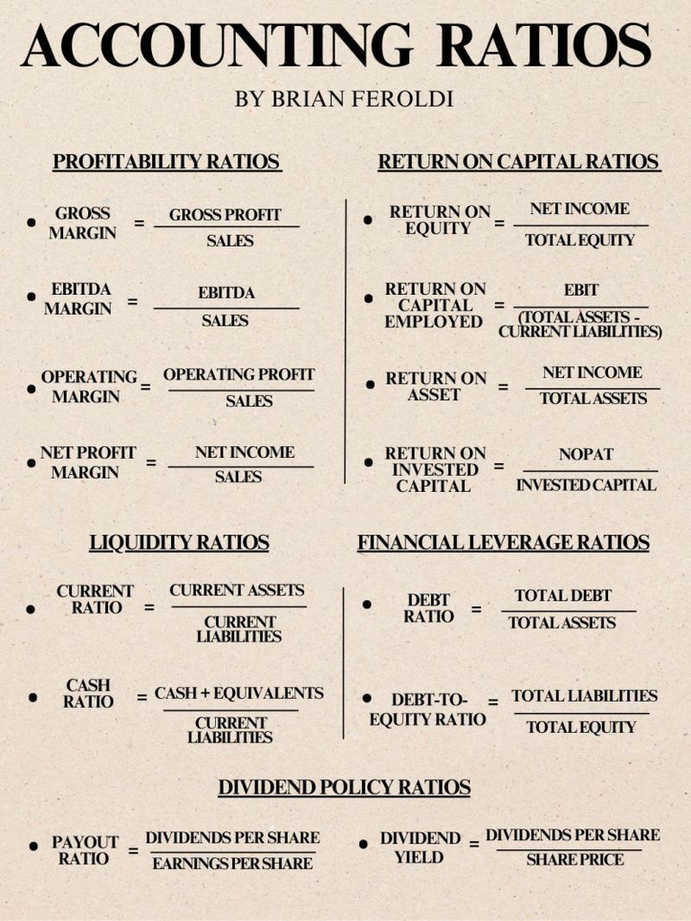 Accounting Ratios 2 | PDF