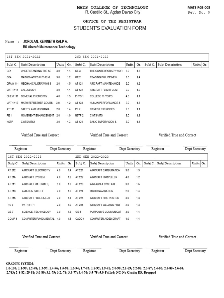 Mats College of Technology 11 | PDF | Aeronautics | Transport