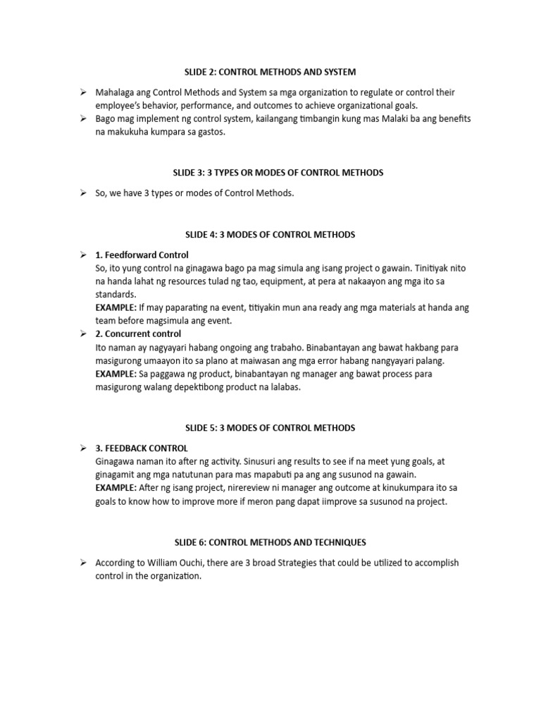 Control System | PDF