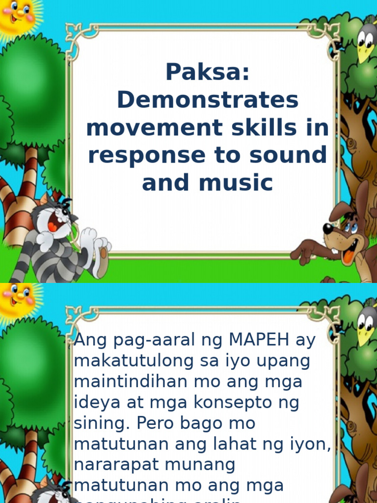 Q3 - MAPEH-PE - MOD 2 - #Demonstrates Movement Skills in Response To ...