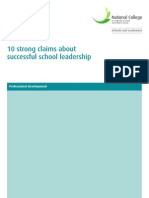 10 Strong Claims About Successful School Leadership