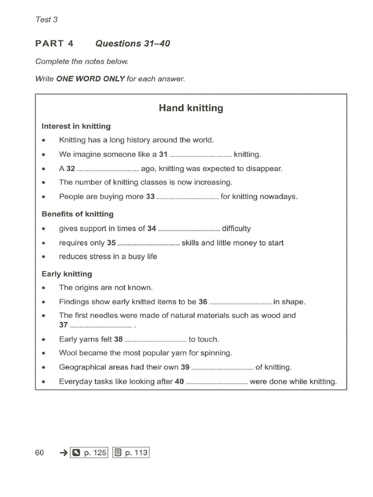 Cambridge 16 Test 3 (Part 4) | PDF
