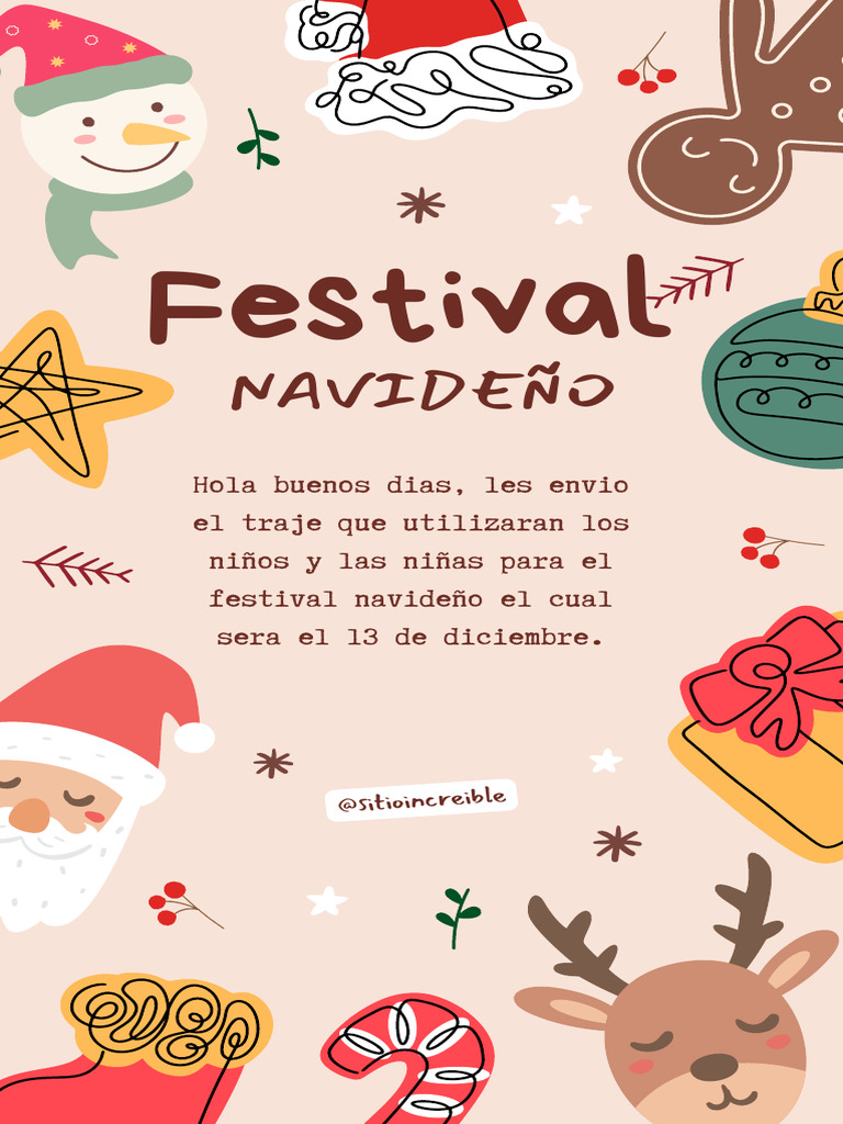 Trajes para Festival Navideño Infantil | PDF