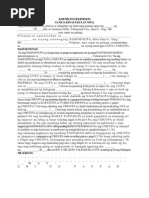 Kasunduan Format Sangla Agreement Sample / Kasunduan Format / Kasunduan