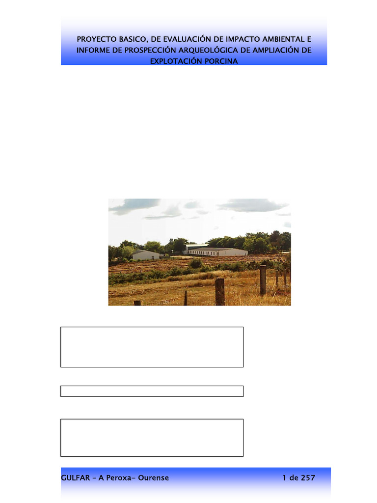 Proyecto basico y de evaluacion de impacto ambiental GULFAR | PDF ...