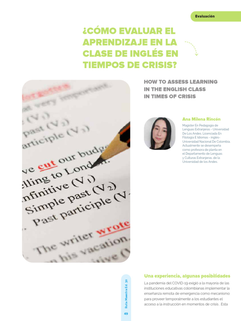 6 How To Assess Learning in The English Class in Time of Crisis | PDF ...
