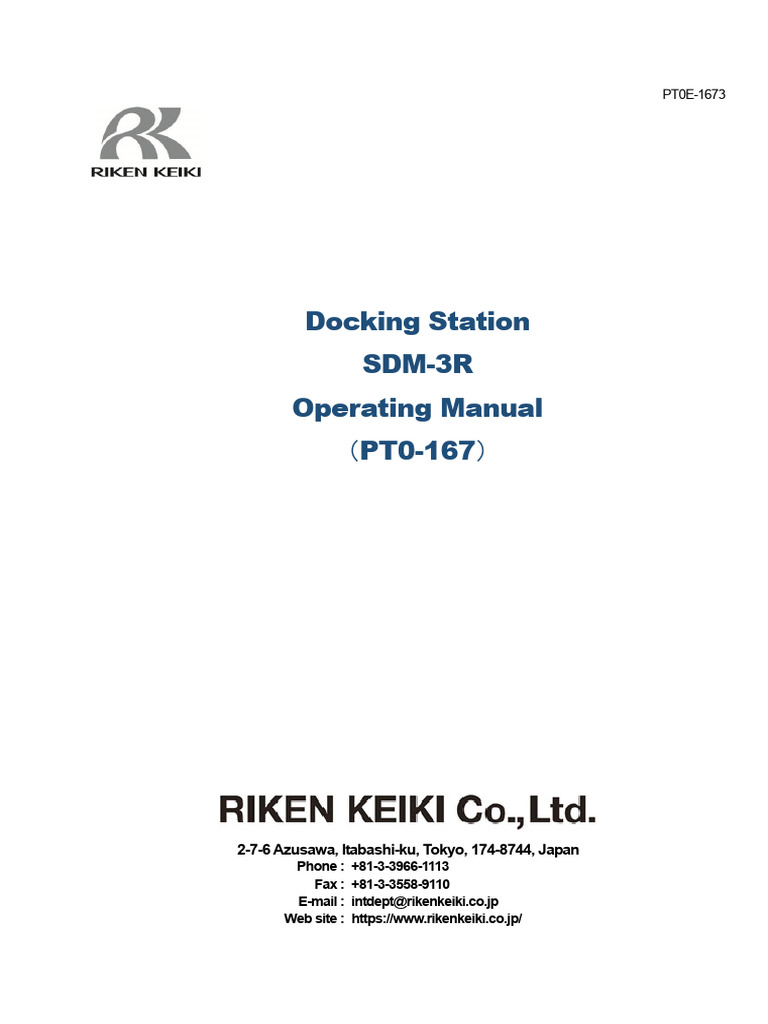 RIKEN KEIKI - SDM-3R Gas Meter | PDF
