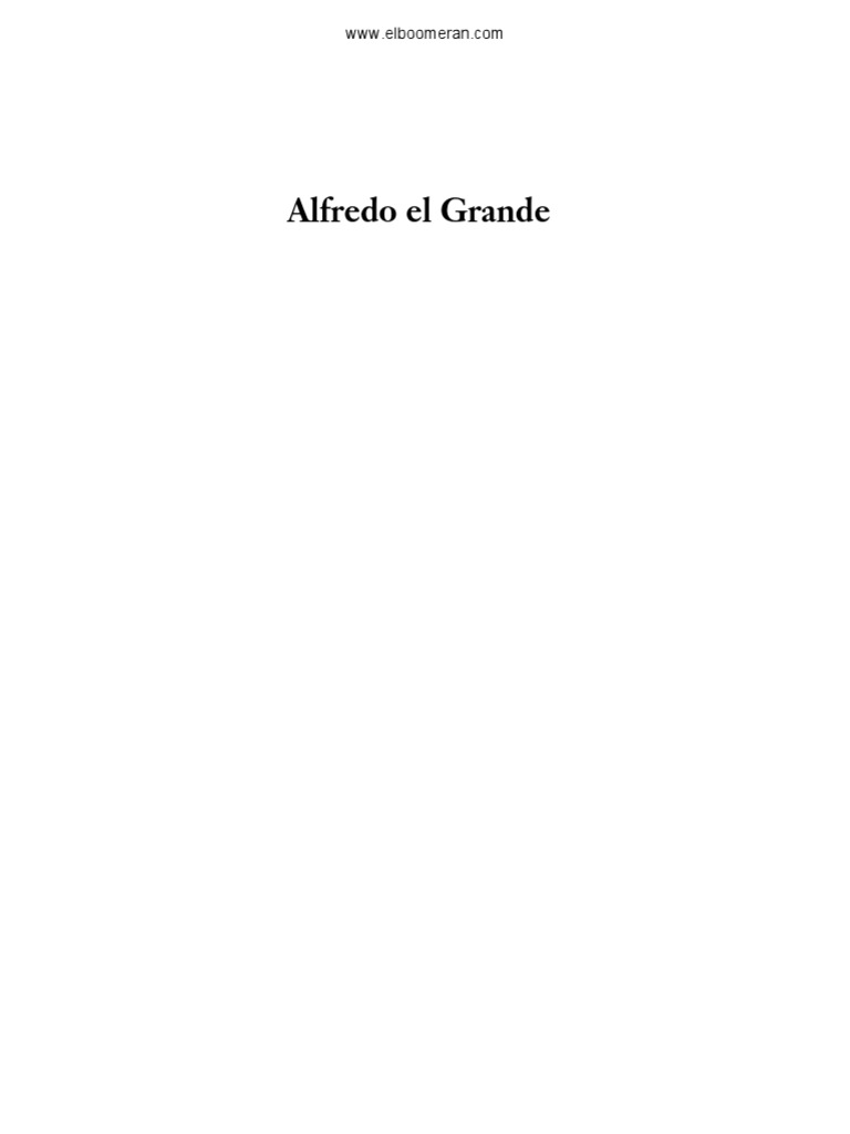 Alfredo El Grande Capitulo 1 PDF