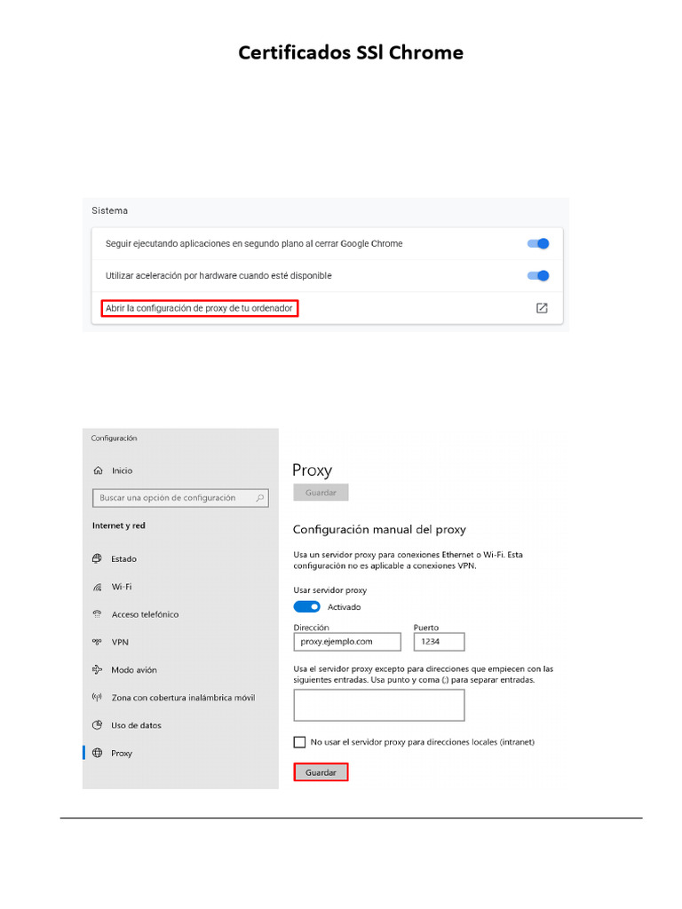 Certificados ssl chrome pdf