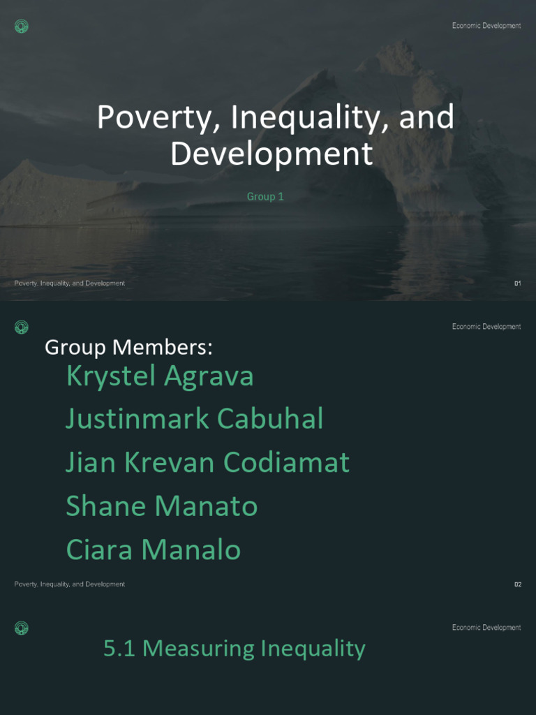 Group 1 Poverty Inequality and Development 102116.PDF 2 | PDF | Gini ...