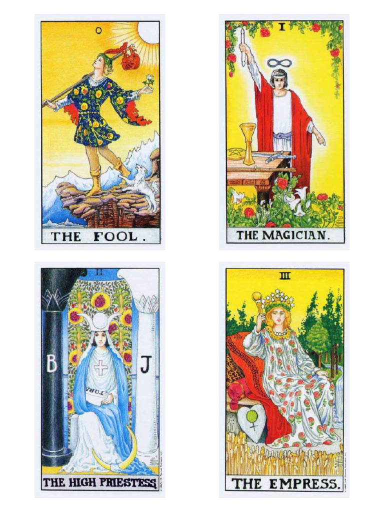 Imprimir Mazo Tarot Rider 4x1 | PDF