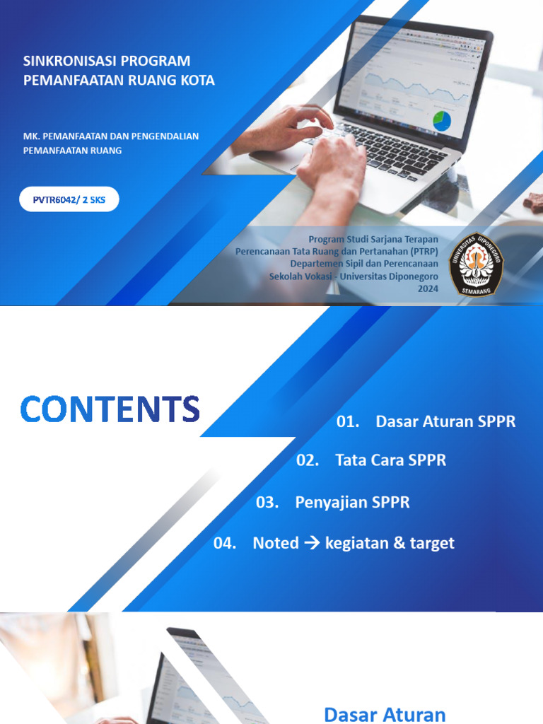 Sinkronisasi SPPR Pemanfaatan Ruang | PDF
