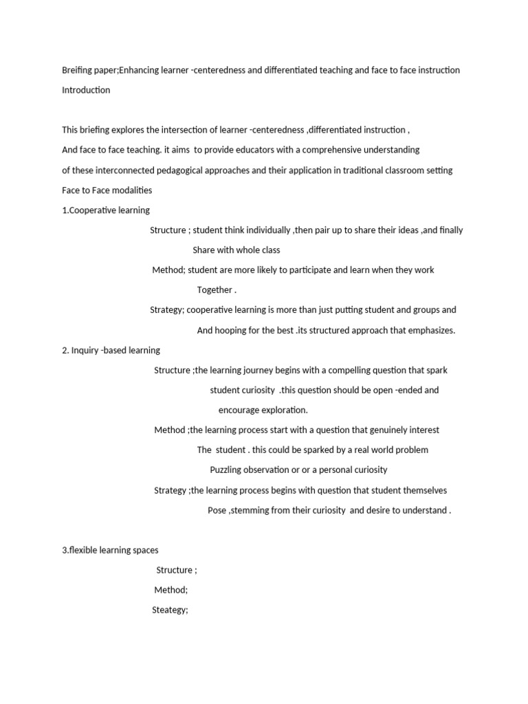 Breifing Paper (AutoRecovered) | PDF
