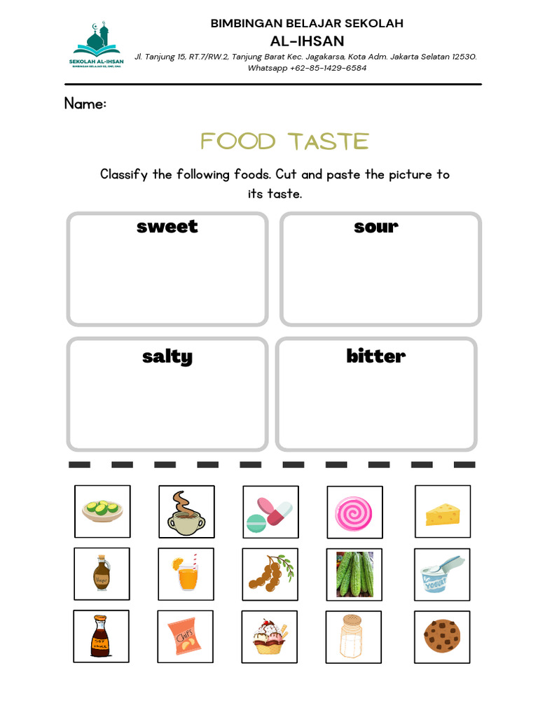 Food Taste Classification Guide | PDF