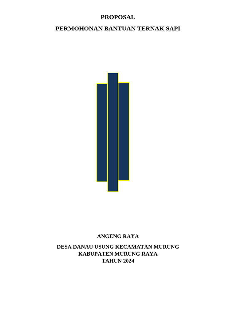 Permohonan Bantuan Bibit Sapi | PDF