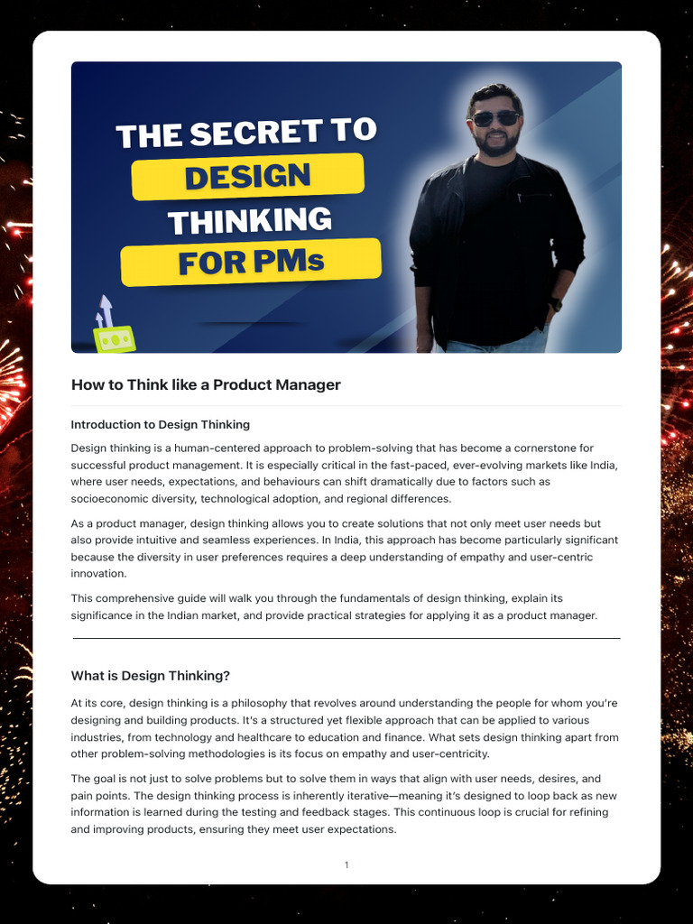 How To Think Like A Product Manager | PDF | Design Thinking | Prototype