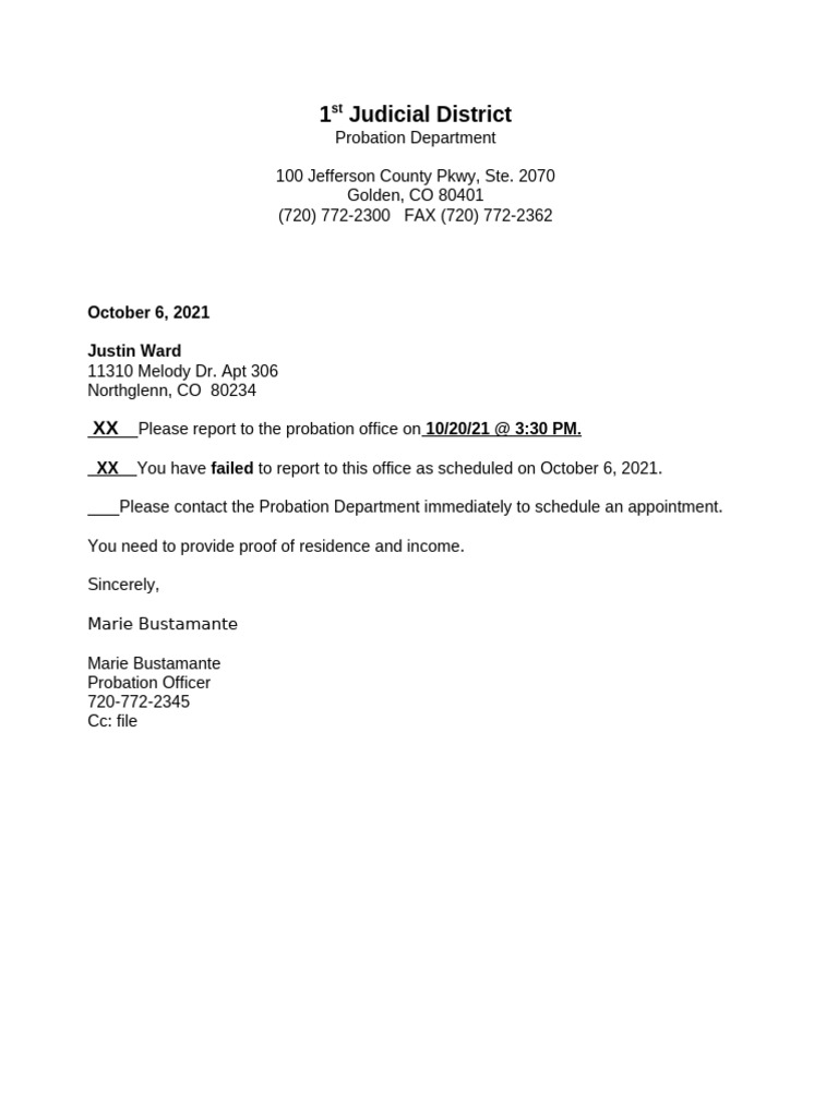 Appt Letter 06oct21 | PDF