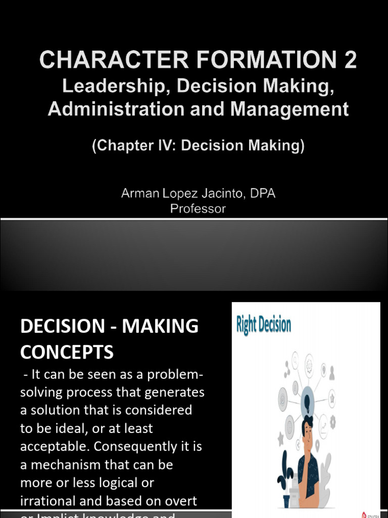 Key Concepts in Decision-Making | PDF | Decision Making | Cognitive Science