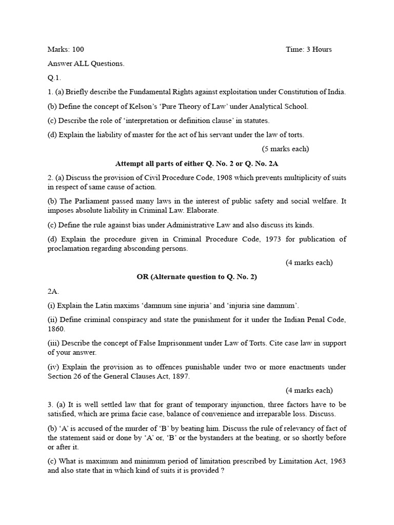 JIGL Syllabus Overview and Exam Structure | PDF | Tort | Lawsuit