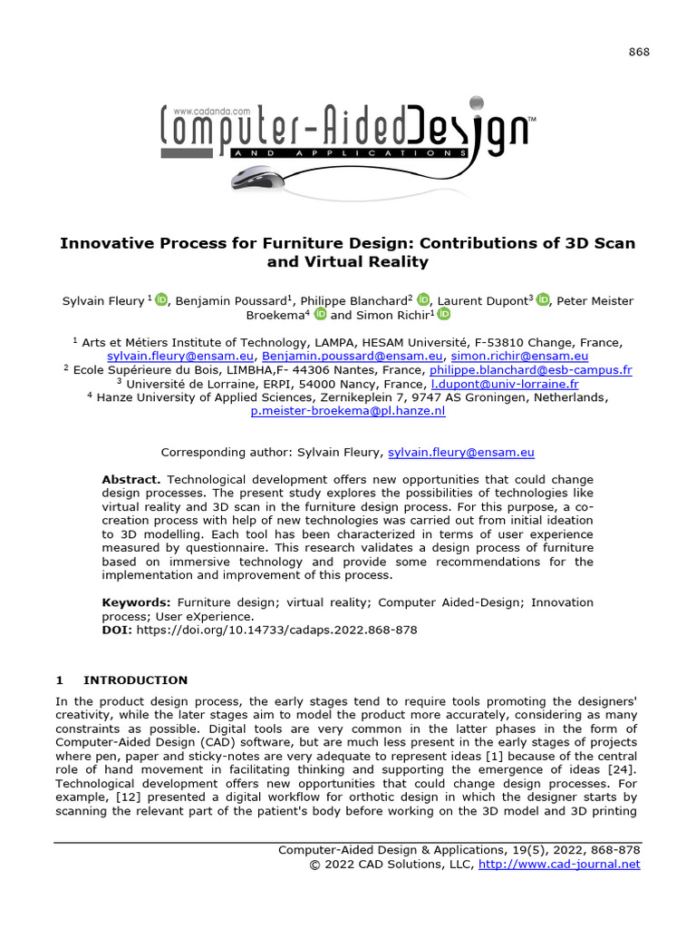 Innovative Process For Furniture Design Contributions of 3d 3rrcgyi8 ...