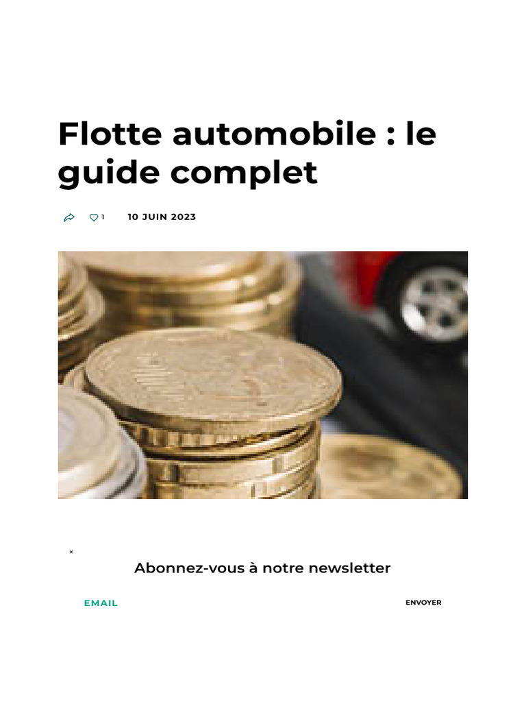 5 Flotte Automobile Le Guide Complet (Article 5) | PDF | Voitures ...