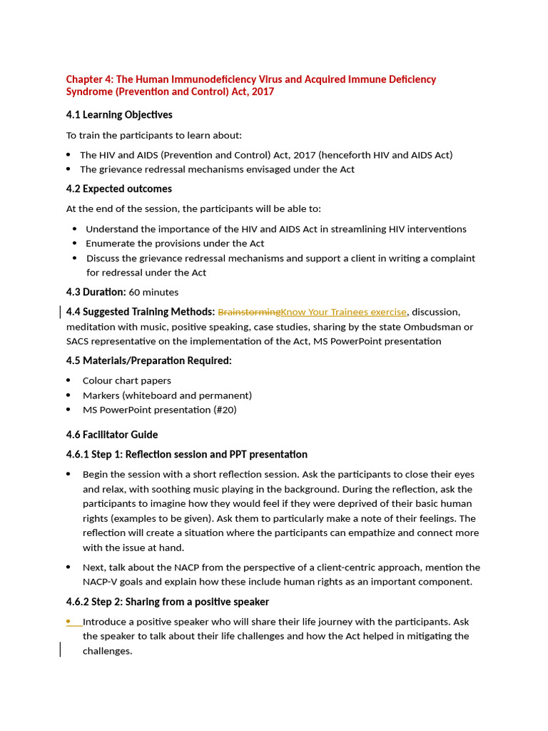 Chapter 4 - The HIV AIDS Act 2017 - Post Pilot Testing | PDF | Hiv/Aids ...