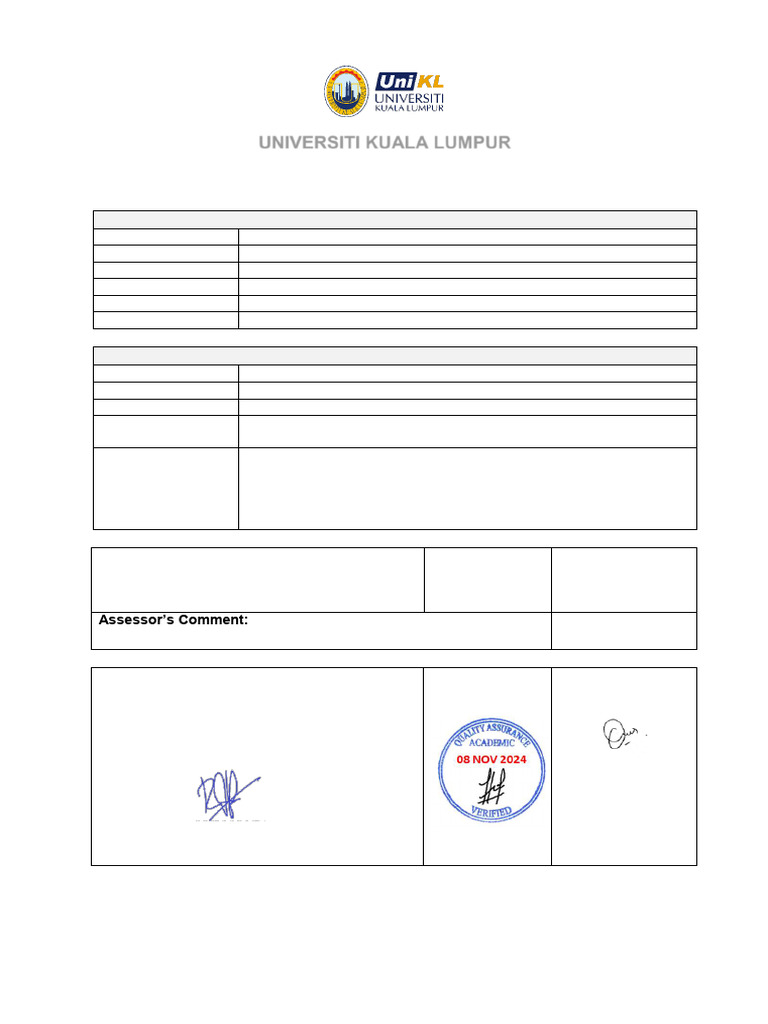 LAB Assessment Brief Oct 24 - RH Signed QA | PDF | Engineering ...