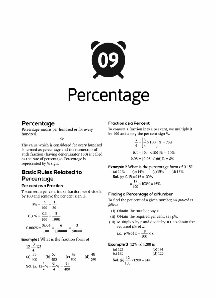 Percentage | PDF