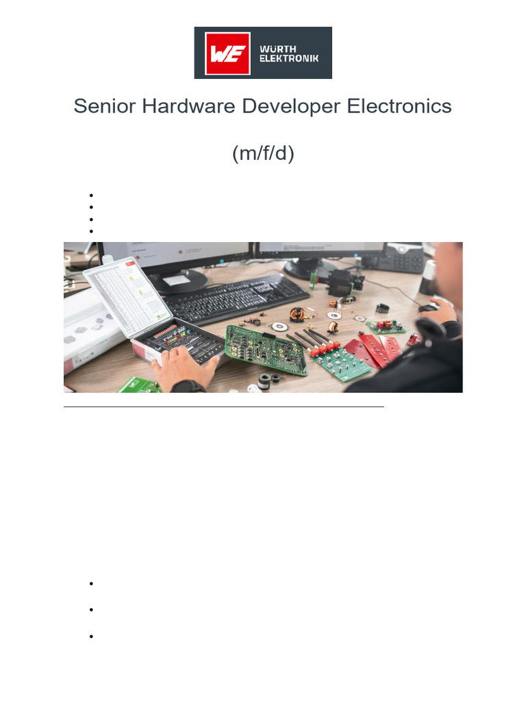 Senior Hardware Developer at Würth | PDF | Electronics | Printed ...