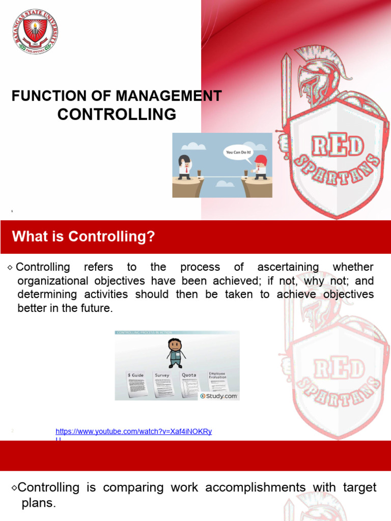 LESSON 10- FUNCTIONS OF MANAGEMENT_CONTROLLING.pptx | PDF | Performance ...