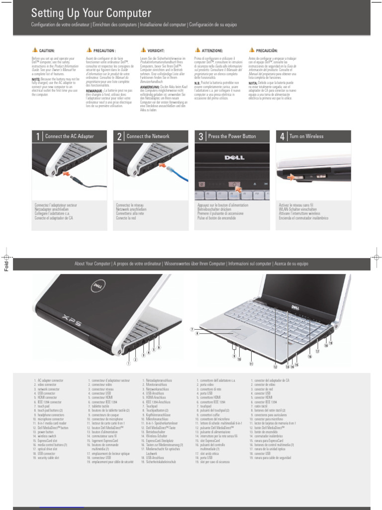 Guide de configuration de l'ordinateur Dell | PDF | USB | Équipement de ...