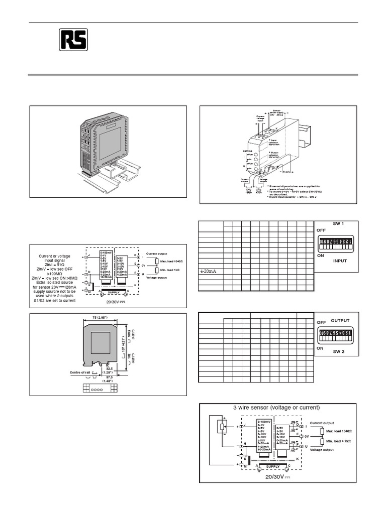 Multi-Conversion Signal Conditioner Module | PDF | Power Supply ...