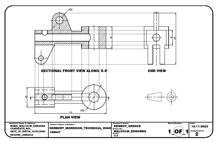 Technical Drawing Assignment Overview | PDF