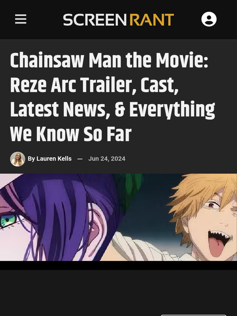Chainsaw Man The Movie Reze Arc Trailer Cast Latest News