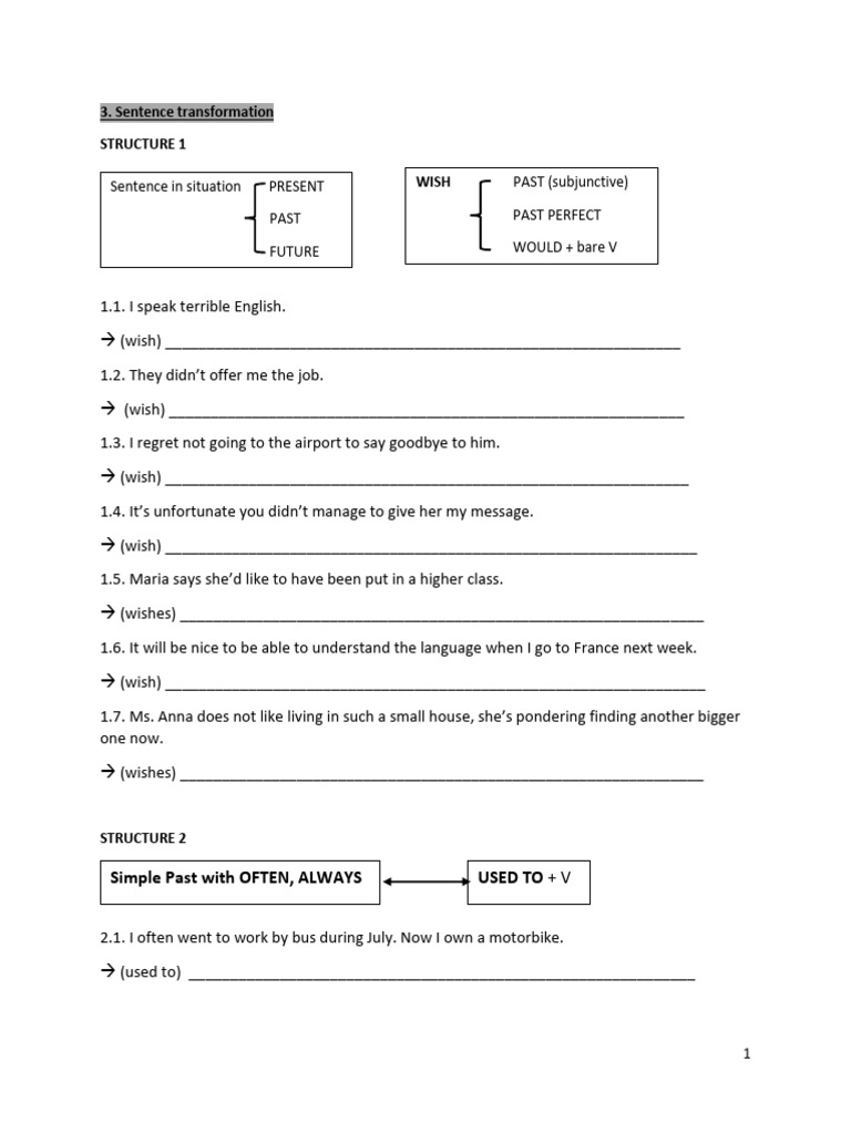 2021 Day 2 Sent Transform & Controlled Writing | PDF | Stocks ...