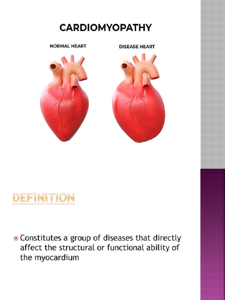 Cardiomyopathy For 3rd Sem Pdf